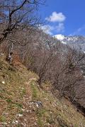 Petit sentier entre le col de l'Epine et le col du Fer