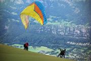 Parapente au col de la Forclaz