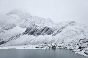 Neige au petit matin au lac de Vallonpierre