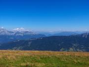 Vue du Crêt de Chatillon - au fond, le Mont Blanc