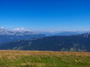 Vue du Crêt de Chatillon - au fond, le Mont Blanc