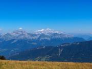 Vue du Crêt de Chatillon - au fond, le Mont Blanc