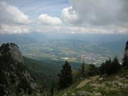 A la descente, vue sur la vallée du Grésivaudan