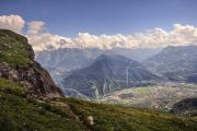 Vue sur la vallée de Sallanches et St Gervais