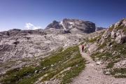 A l'approche des falaises de la Brenta