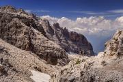 Marcheurs à la Bocca di Vallesinella