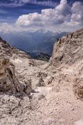 Descente sur le refuge Tuckett