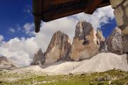 Les Tre Cime depuis le chalet Langalm