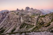 Lever du jour sur les Dolomites