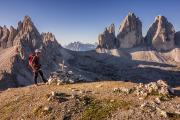 Face au Monte Paterno et aux Tre Cime di Lavaredo