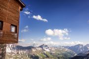 Refuge Robert Blanc, vue sur le Beaufortain