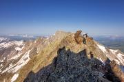 Enfin au soleil sur la fin de l'arête