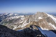 Vue en arrière sur l'arête