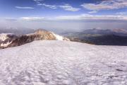 Pente neigeuse avant le Dôme des Glaciers