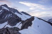 Lever du jour sur l'arête des Lanchettes