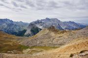 Au col Girardin, vue sur le massif du Chambeyron