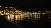 Nuit sur la plage de Menton