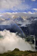 Arc-en-ciel au-dessus de Chamonix