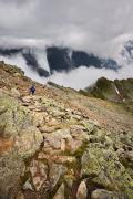 Descente face aux glaciers