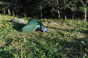 Bivouac près du lac des Mines d'Or