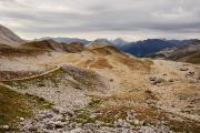 Descente depuis le col de Chavière