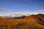 Couleurs du soir sur le Mont Pourri et la crête des Gittes