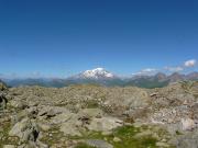 Descente avec vue sur le Mont Blanc
