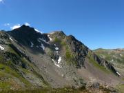 Vue vers le sommet du Grand Mont au Col de la Forclaz