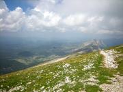 Vue du sommet sur les crêtes au Nord