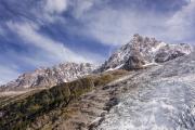 Aiguille du Midi et glacier des Bossons