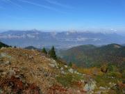 A la montée, vue sur le massif de la Chartreuse