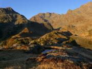 Coucher de soleil sur Belledonne près du Lac Longet