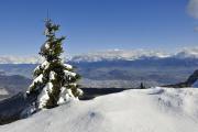 Sur la crête, vue sur Belledonne