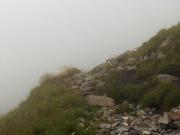 Descente dans le brouillard