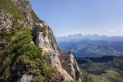 Départ au-dessus du col de l'Arpettaz