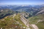 Au sommet, vue sur les Aravis