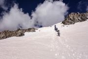 Descente du glacier