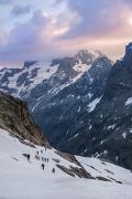 Lever du jour sur les Ecrins