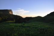 Coucher de soleil au-dessus du col de l'Alpette