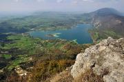 Au sommet, vue sur le lac d'Aiguebelette