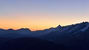 Lever de soleil derrière la Pointe Percée