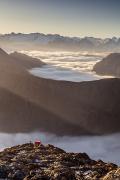 Bivouac suspendu dans le ciel