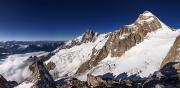 Aiguille des Glaciers, aiguille de Tré la Tête et glacier de la Lée Blanche