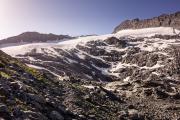 En bas du glacier