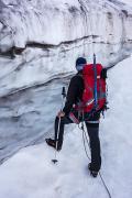 Une crevasse bien visible