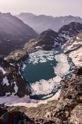 Bel à-pic sur le Lago Della Rosa