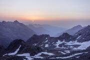 Lever de soleil sur les contreforts du Piémont