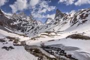 Aiguille de la Vanoise et ruisseau de la Glière