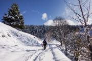 Retour sous le col du Coq