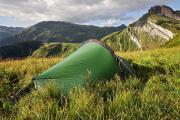 Bivouac au-dessus du lac de Roselend